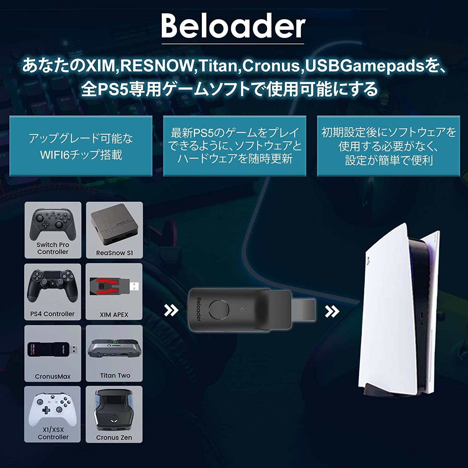 買ってみた】BeloaderというアダプターでPS5専用ゲームにコンバーター 